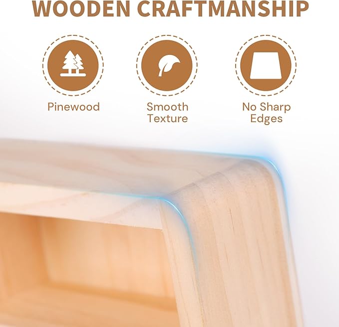 Hotwheels Wooden Display Case,54 Space,for Hotwheels Storage Display Shelf,for 1/64 Scale Toy Cars,Wall Mount ,Model car Display Organizer,Collapsible Toy Car Storage(Only case)