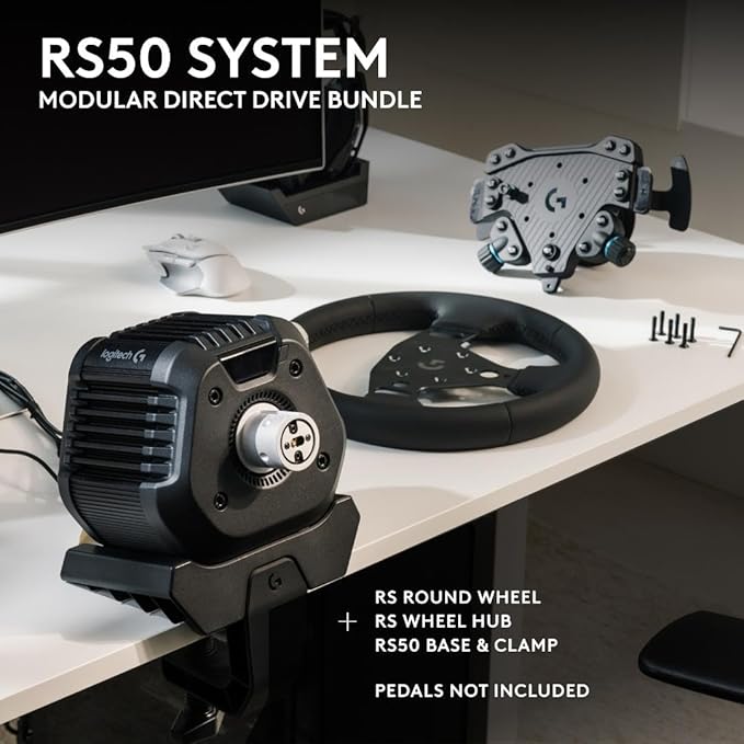 Logitech G RS50 Racing Wheel & Hub System for XB/PC + Racing Adapter Bundle