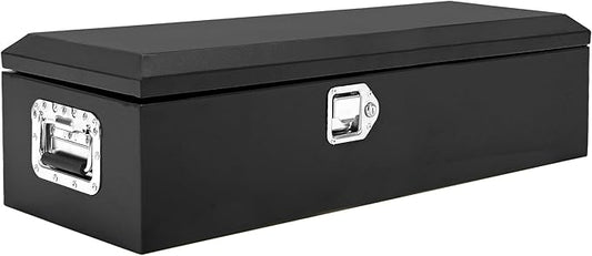 39 Inch Heavy Duty Steel Truck Bed Tool Box Truck Car Outdoor Trailer Pickup Toolbox, RV Storage Organizer w/Lock & Keys