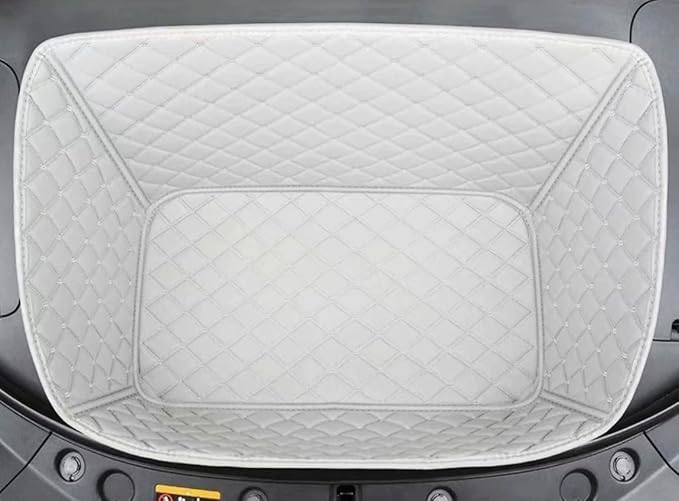 EV Frunk Mat Front Trunk Mat Custom for Electric Car - All-Weather, Full Coverage Protect Front Trunk(Beige)