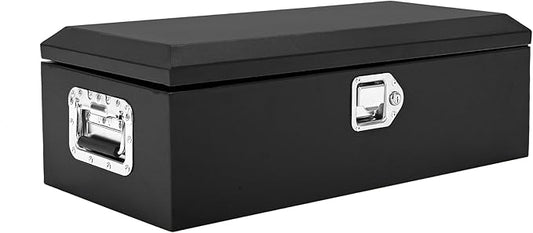 30 Inch Heavy Duty Steel Truck Bed Tool Box Truck Car Outdoor Trailer Pickup Toolbox, RV Storage Organizer w/Lock & Keys