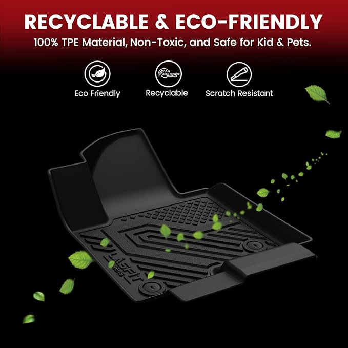 LASFIT Floor Mats & Cargo Liner with Backrest Mat 2025-2026 for Chevrolet Chevy Equinox/GMC Terrain (Not for Equinox EV), All Weather TPE Custom Fit Floor Mats, Car Mats Full Set for Equinox/Terrain