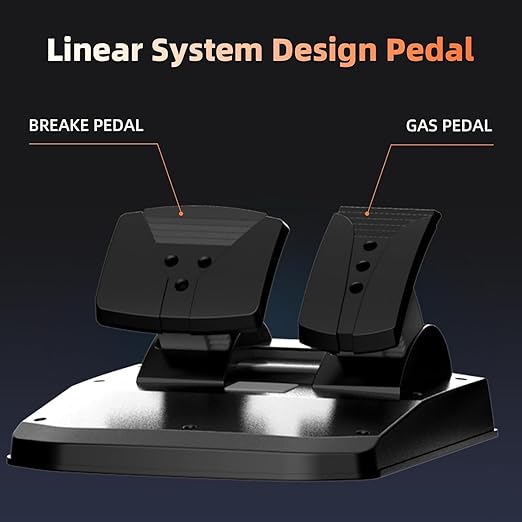 NBCP PC Racing Wheel,270 Degree Universal USB Car Sim Race Steering Wheel PS4 Large Size Steering Wheel and Pedals for PC、PS4、PS3、Xbox One、Xbox Series X/S、Switch
