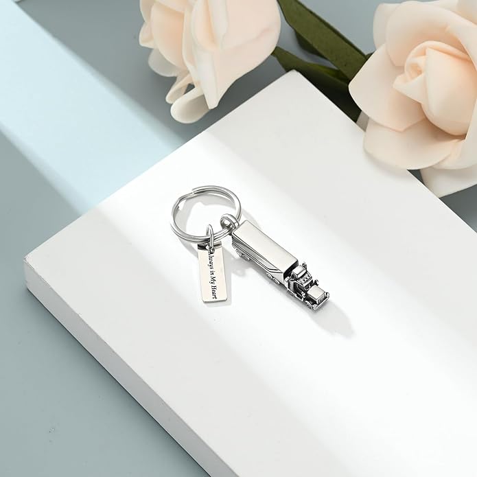 Urn Necklace for Ashes 18 Wheeler Semi Truck Cremation Jewelry for Men Memorial Urn Pendant Ashes Locket Necklace Keepsake Gifts
