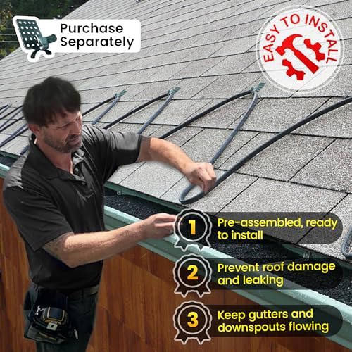 50 FT Industrial Grade Self Regulating Roof Gutter Heater Cable