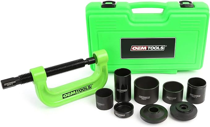 OEMTOOLS 37089 Ball Joint Press Kit, U Joint Removal Tool, Heavy-Duty Ball Joint Removal Tool, Steel C-Clamp for 4WD Trucks, Rust-Resistant Ball Joint Tool