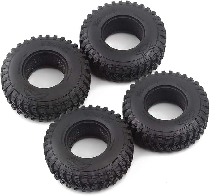 INJORA RC Tires 1.9inch 4Pcs RC Rubber Tyre Set Wheel Tires for 1:10 RC Crawler Axial SCX10 SCX10 III AXI03007 D90 TF2 MST Tamiya