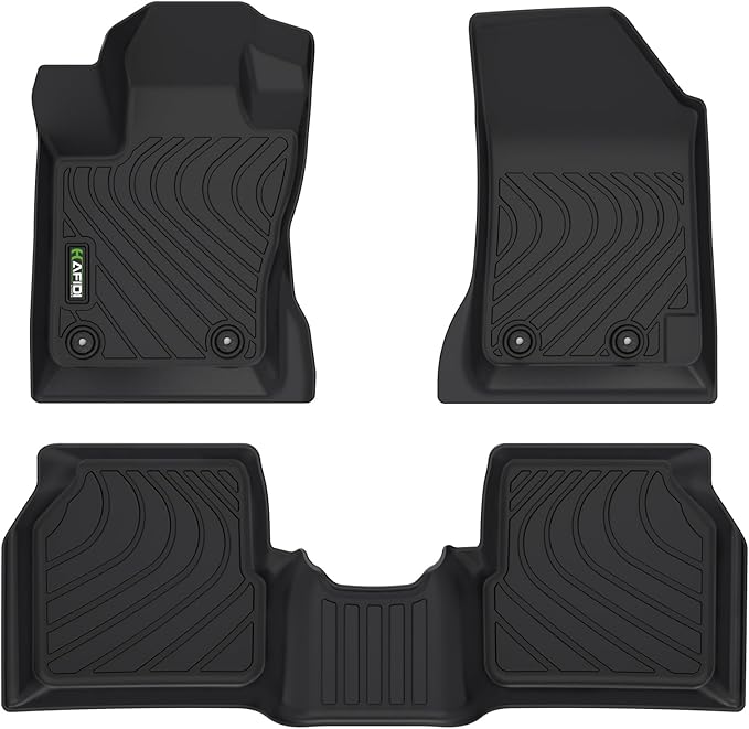 HAFIDI® Floor Mats Fit for 2017-2026 Jeep Compass All Weather Protection TPE Car Floor Liners, Fits 1st & 2nd Row Full Set Custom Accessories, Black