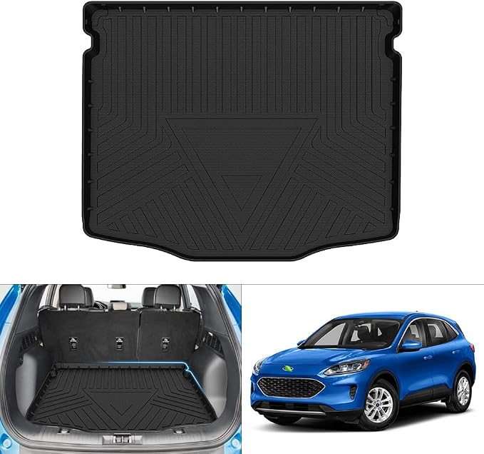 Escape Cargo Liner - Trunk Mat for Ford Escape 2020-2025 2026, All Weather Cargo Mat for Escape Accessories, Heavy Duty Car Mats, Car Accessories