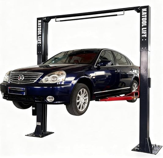 AM-120SD Two Post Car Lift 12000 lbs, 4HP Direct Drive with Single Point Lock Release, Heavy Duty Auto Hoist for Commercial Garage
