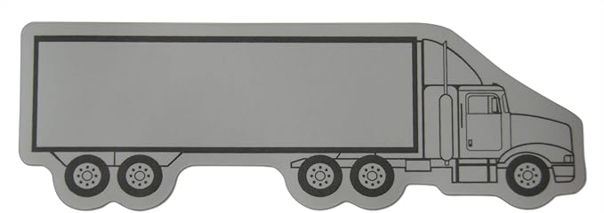 Novel Merk Semi Truck Big Rig 18 Wheeler Small Refrigerator Magnets Set for Teacher Decorations Party Favors & Prizes Miniature Design (12 Pieces)