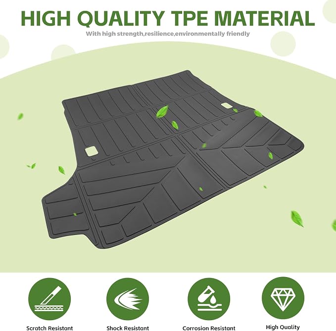 Trunk Mat for 2025 2026 Toyota 4Runner 5 Seats Gas, Rear Cargo Mat All Weather TPE Protector Trunk Liner Accessories(Not for Hybrid EV/i-Force MAX)