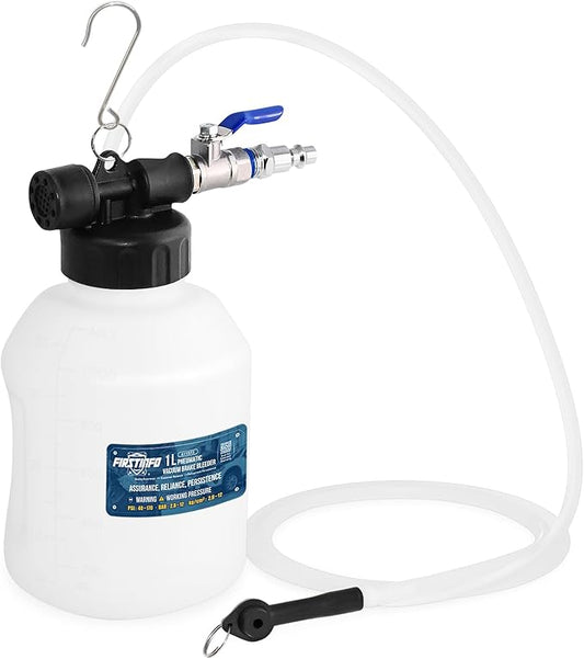 FIRSTINFO A11573US Patented Vacuum Brake Bleeder | Hands-Free Pneumatic Operation and Rugged Design