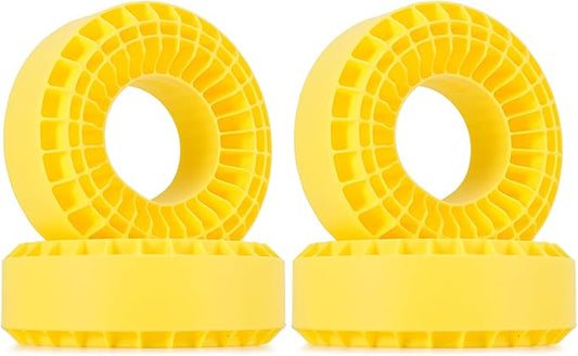 INJORA Silicone Rubber Insert for 118-122mm 4.75" OD 1.9" Wheel Tires(Large Yellow)