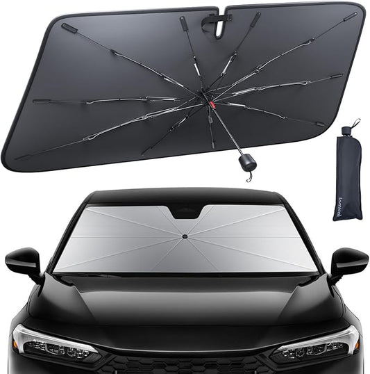 Car Windshield Sunshade for Civic - Lamicall 2026 Foldable Car Windshield Sun Shade Umbrella Cover, 5 Layers UV Block Coating,Front Window Heat Insulation Protection, for Civic (2016-2025)