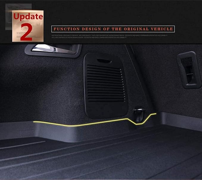 Camry Cargo Liners - All-Weather Protector 3D Custom-Fit Waterproof Durable Odorless TPO High-Raised Edge Flexible Rear Trunk Tray Floor mats Compatible with 2006-2012 Toyota Camry