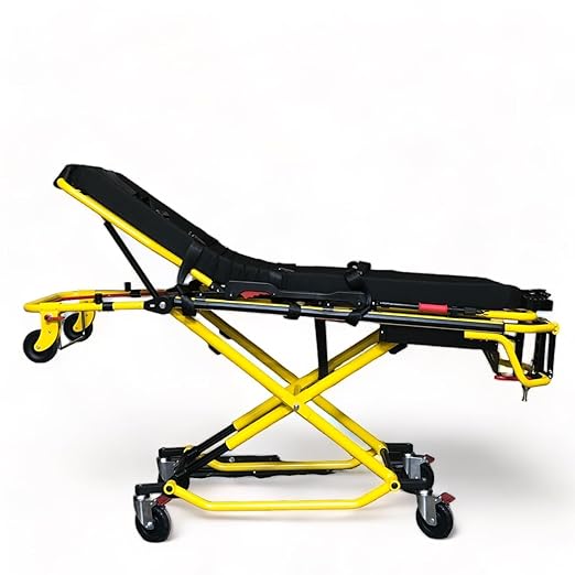 MS3C-PRO X Commercial X Frame Multi-Height EMS Stretcher with Vehicle Side Lock Mount Included, Weight Capacity 550 lbs