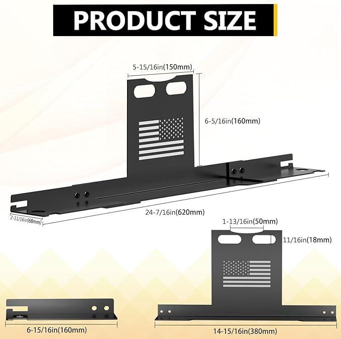 Wheel Alignment Tool Heavy Duty Toe Alignment Plates, No Caliper Removal Needed, Automotive Alignment Tools with Imperial Tape Measures, Compatible with Most Cars, Trucks, and SUVs