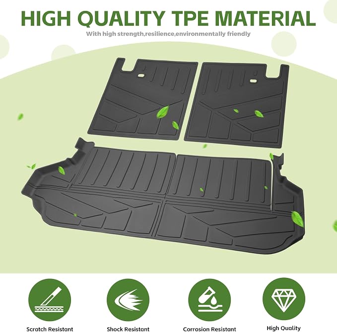 Cargo Liners for 2025 2026 Toyota 4Runner 7 Seats Gas, Trunk Mat 2nd & 3rd Row Seat Back Cover with Floor Liners All Weather Cargo Mats Protector Accessories(Not for Hybrid EV&i-Force MAX)
