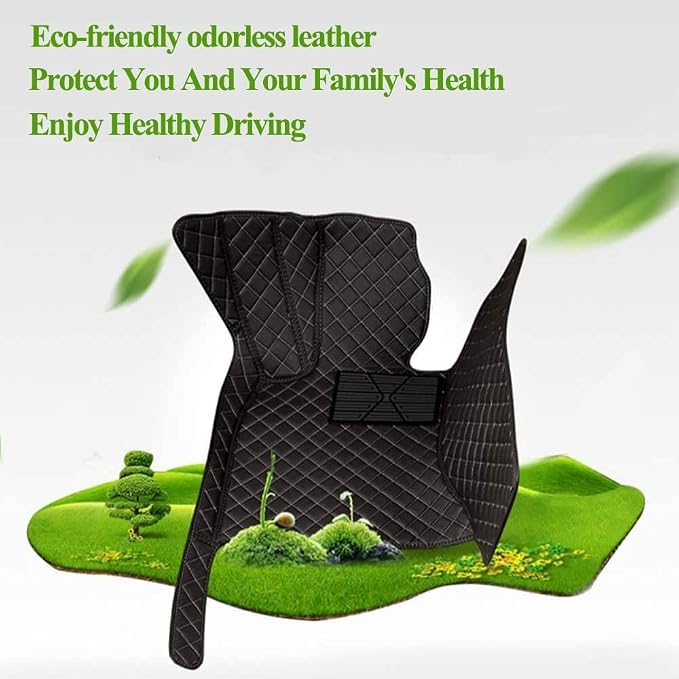 Add Personalized Image/Customized Text Car Floor Mats Auto Vehicles Floor Liner All-Weather Floor Mat Custom Fit for EV, SUV, Hatchback, Convertible, Pickup, Truck - Beige