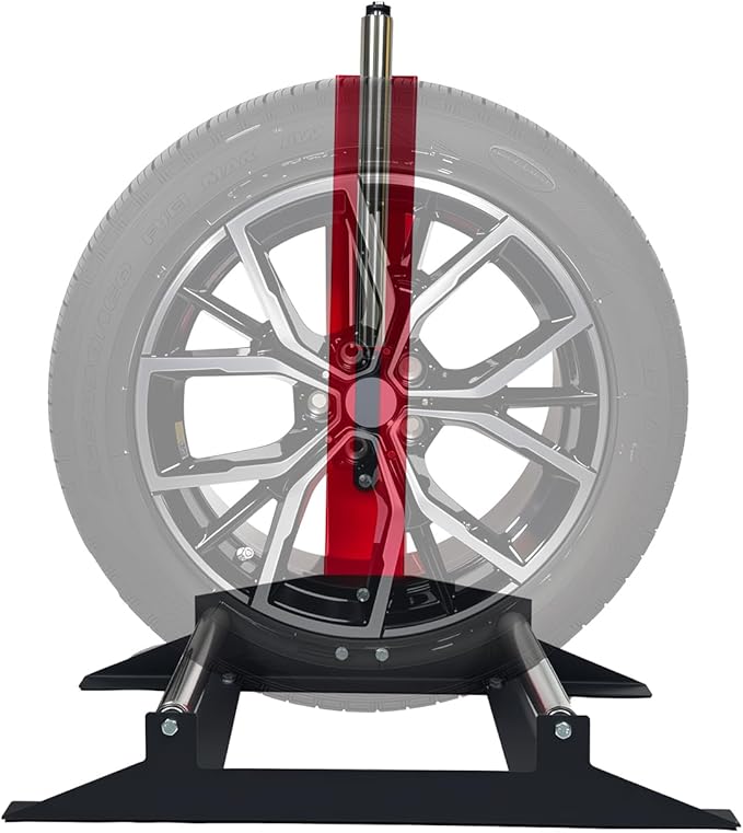 Rolling Wheel Detailing Stand Heavy Duty Wheel Cleaning Stand 360° Rotating Tire Stand for Wheel Rim Cleaning, Ceramic Coating, Polishing Applying Tire Shine & Car Wheel Wash