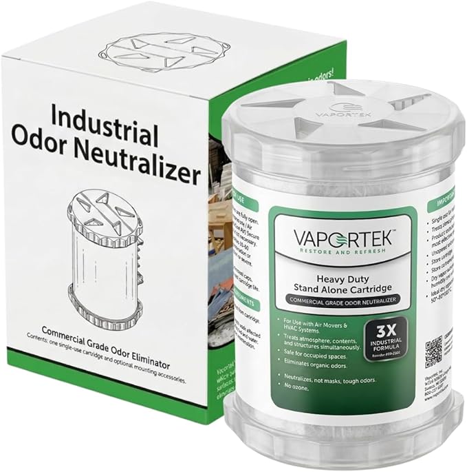Vaportek Heavy Duty Odor Neutralizer HDSA 2.0, 1-Pack Odor Eliminator & Odor Absorber, Car Deodorizer for Home, Office, Garage & Basement, Long Lasting Odor Removal up to 20,000 Cu Ft, 3X Industrial