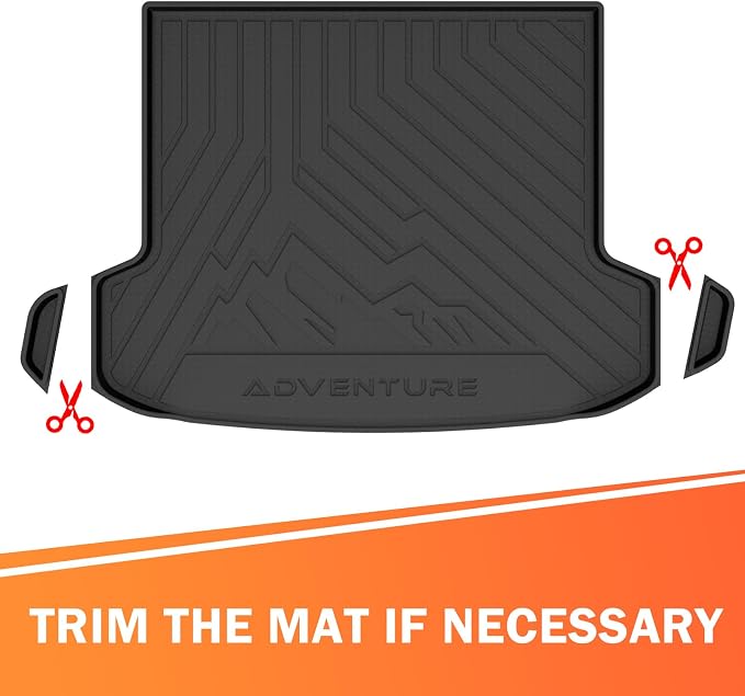 KUST Trunk Cargo Liner for 2023-2026 Kia Sportage Accessories (Include Hybrid, Not for PHEV), Rear Trunk Cargo Mat with Backrest Mat, TPE Rubber, Raised Edge