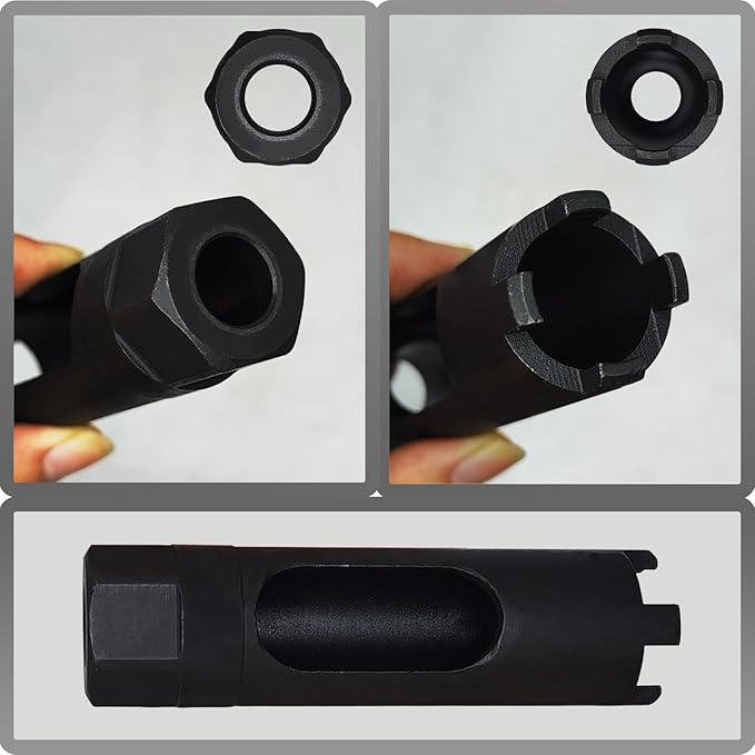 Diesel Injector Nozzle Socket Removal Tool Compatible with Mercedes-Benz CRD, MAN and Scania Commercial Vehicles, Installing and Removing Diesel Fuel Injectors Adapter Socket Drive Spanner