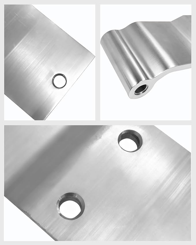 HS6004 S2666 Commercial Vehicle Three-Hole Door Hinge - 9.5x3x1.97in, Φ0.51, Heavy-Duty Steel, for Trucks & Buses - Durable & Precision-Made（1-Piece Set）