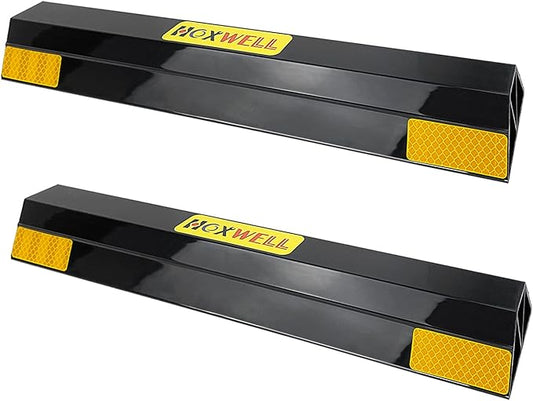 HOXWELL (New Updated) 16" 2 Pcs Heavy Duty Parking Aid for Garage Walls, Parking Gadgets Protects Car, Parking Stopper Easy to Install 2 Packs, 16" L x 3.7" W x 1.8" H