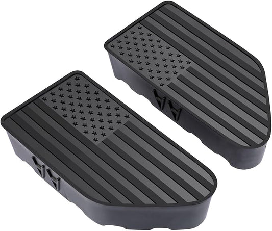 Bed Rail Stake Pocket Covers for GMC Chevy Silverado Sierra 1500 2019-2024 2025 2026, GMC Sierra 2500 3500HD 2020-2024 2025 2026, Truck Caps Rear Holes Plugs Covers Black