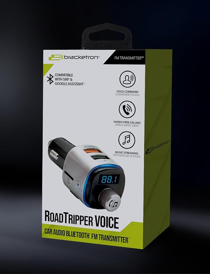 Bracketron Roadtripper Voice Car Audio Bluetooth FM Transmitter - BT5-767-2