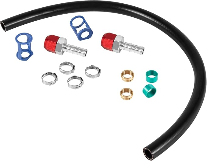 800-670 A/C Line Splice Kit for 5/8 Line With No.10 Hose, A/C Air Conditioning Repair Splice Connector, Universal Fit For 5/8'' Hose to Hard Lines Repair