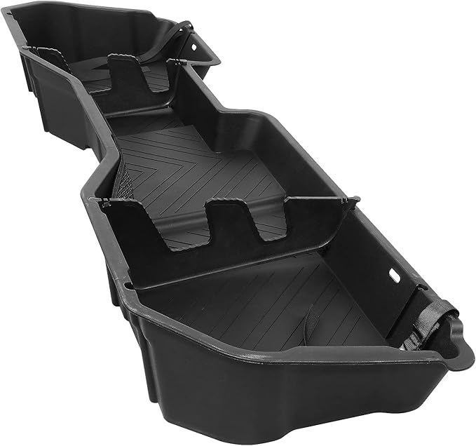 DNA Motoring Under Seat Storage Box Compatible with 07-18 Silverado Sierra 1500 / 07-19 Silverado Sierra 2500HD 3500HD Crew Cab Pickup, SBOX-002