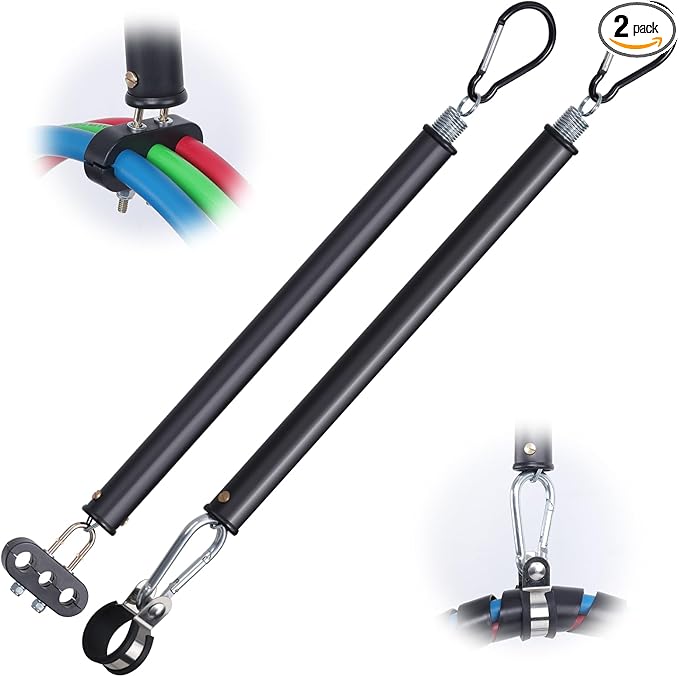 CheeMuii 2 PCS 16" Single Tender Spring Kits with 3in1 Hose Holder and 3-Hole Clamp Heavy Duty Tender Spring for Semi Truck Air Lines Kit with 2 Style Air Line Holders for Truck Trailer Tractor
