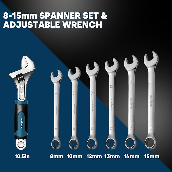 Enventor Tool Set, 220-Piece Home Tool Kit with Toolbox, Wrench and Hand Tools for Home Repairs, Auto Maintenance, DIY & General Use,Household Repair Tools for Men & Women, Blue