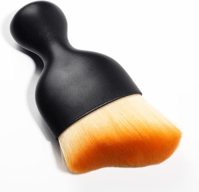 AOCISKA Car Interior Detailing Brush,Soft Bristle Cleaning Brush Car Detailing Brush Dusting Brush,Car Interior Cleaning Tool,Auto Detail Brush Car Dash Duster Brush (Brown)