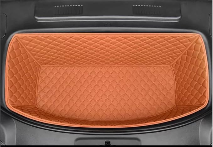EV Frunk Mat Front Trunk Mat Custom for Electric Car - All-Weather, Full Coverage Protect Front Trunk(Brown)
