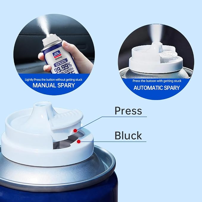 GLODWAY Car Air Freshener Spray, Cedar Cologne Scent, 6 OZ Odor Eliminator,4 Pack, for Cars, Trucks, RVs, Home