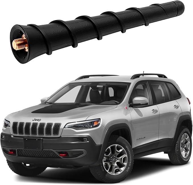 4.5 Inch Antenna for Jeep Cherokee Renegade Grand Cherokee Compass Liberty, Chrysler 200, Dodge Durango Avenger Dart Journey Nitro, Fiat 500,68297936AA 5091100AA