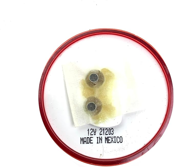 Truck-Lite Marker Clearance Red Round 2.5" | 10 Series Incandescent 12V | PL-10 Connector | Exterior Signal Lamp for Trailers and Trucks | Light for Commercial Vehicles