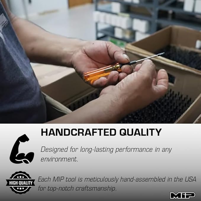 MIP 9602 3-Piece RC Hex Screwdriver Set (1.5mm, 2.0mm, 2.5mm) – Precision Hex Allen Wrenches for RC Cars, Drones, Boats, Helicopters – RC Repair Tool Kit – Made in USA