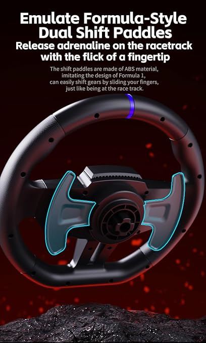 PXN V9 Gen2 Gaming Racing Wheel With magnetic Pedals and Shifter 270/900° Dual-Vibration Driver free, sim car Driving pc Steering Wheel for PC,PS4,PS3,Xbox one, Xbox Series X/S switch