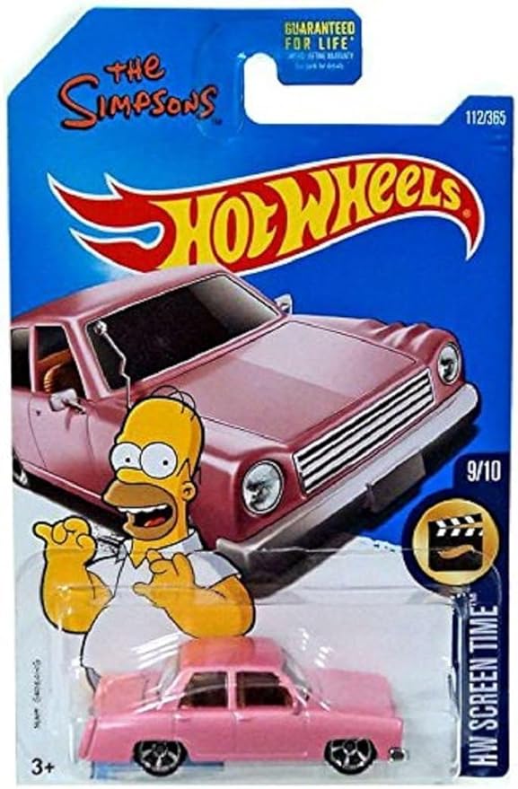 Hot Wheels 2017 HW Screen Time The Simpsons Family Car 112/365, Pink