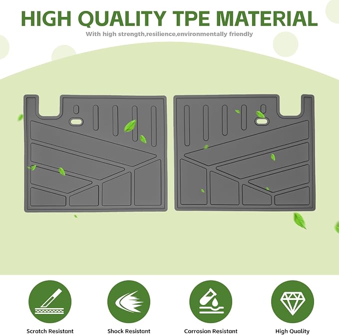 3rd Row Seat Back Mat for 2025 2026 Toyota 4Runner 7 Seats Gas, Backrest Mats Rear Seatback Cover All Weather TPE Protector Cargo Liner Accessories(Not for Hybrid EV/i-Force MAX)