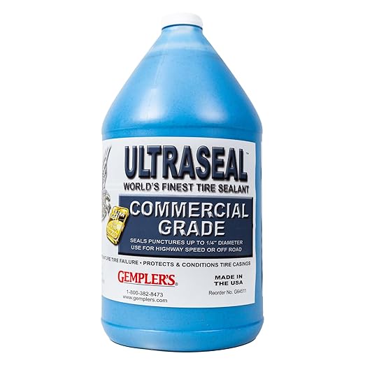 Gempler's Commercial-Grade Ultraseal Tire Sealant to Protect Tires from Punctures and Flats, 1-Gallon