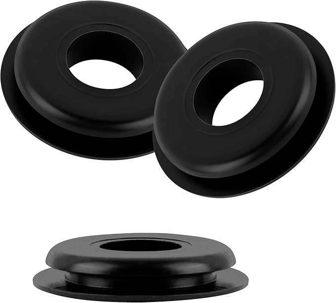 20PCS Glad Hand Seals for Glad Hand Air Hose,Rubber Gladhand Seals of Semi Truck Accessories,Air Lines for Semi Truck Car Accessories Compatible with Tramec Tectran Haldex (20PCS Black)