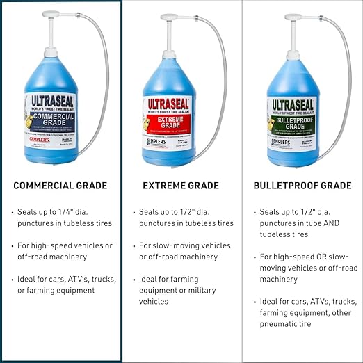 Gempler's Commercial-Grade Ultraseal Tire Sealant to Protect Tires from Punctures and Flats, 1-Gallon