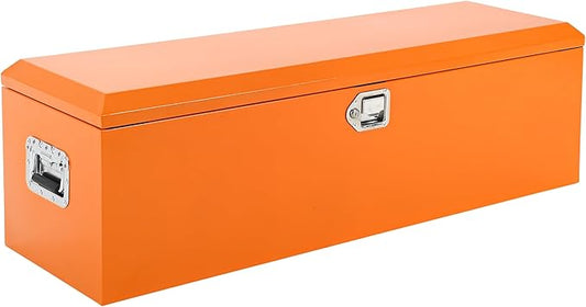 48 Inch Heavy Duty Steel Truck Bed Tool Box Truck Car Outdoor Trailer Pickup Toolbox, RV Storage Organizer w/Lock & Keys