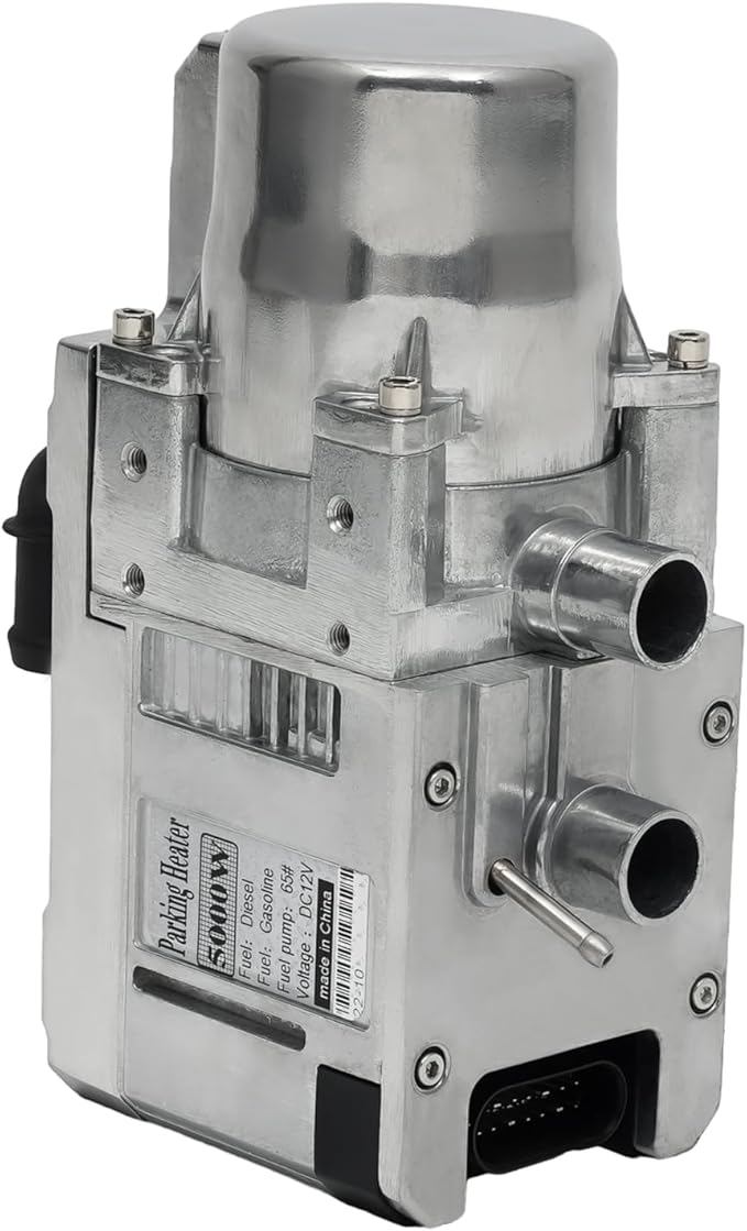 Diesel Air Heater, 12V 5000W Diesel Parking Water Heater Complete Kit Water Heating Type of Car Conduction Coolant with Remote Control for Commercial Vehicles Automotives & RV Cars